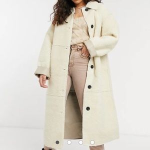 ASOS Teddy Longline Coat